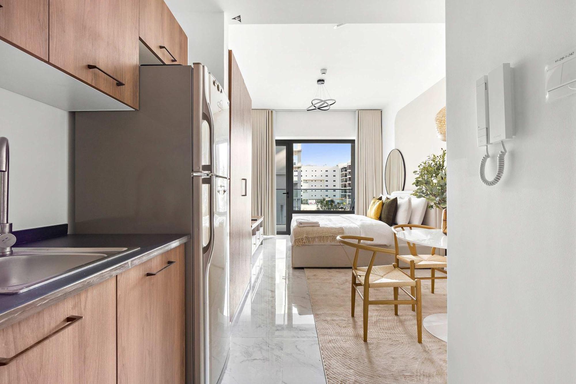 Silkhaus Chic Studio Near Masdar City Park Abu Dhabi Exterior foto