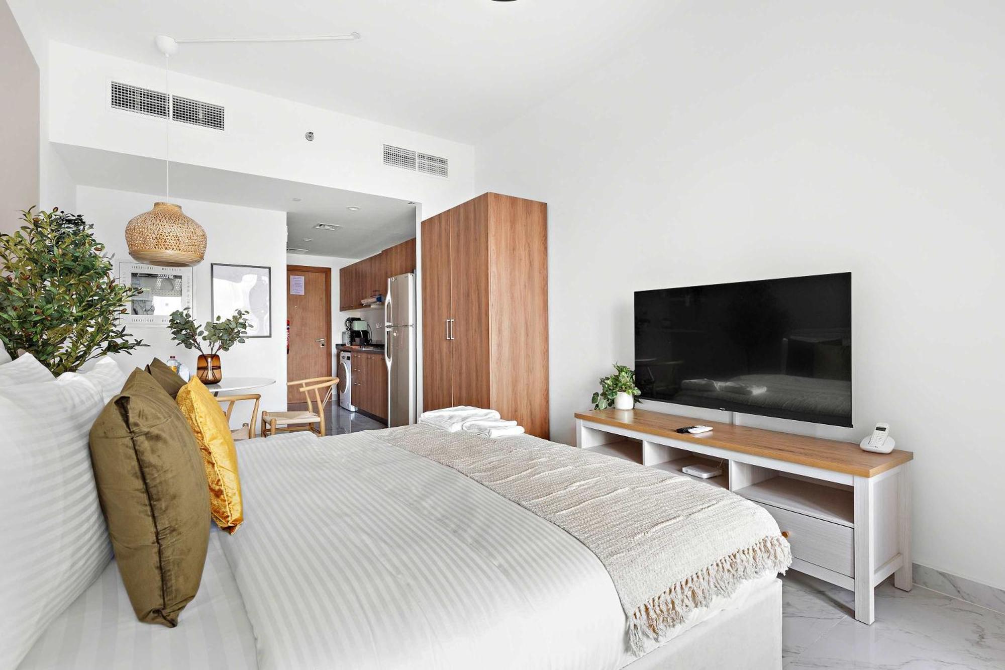 Silkhaus Chic Studio Near Masdar City Park Abu Dhabi Exterior foto